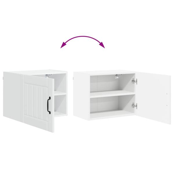 Küchenhängeschrank mit Regal Weiß 50 x 31 x 40 cm Holzwerkstoff