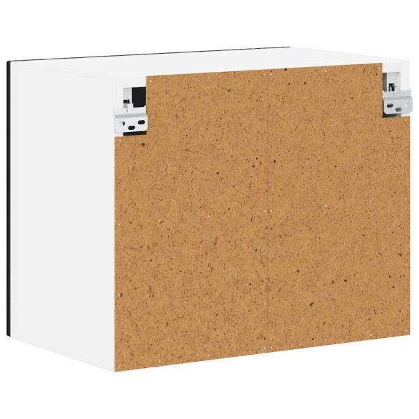 Küchenhängeschrank 2 pcs Schwarz 50 x 31 x 40 cm Holzwerkstoff