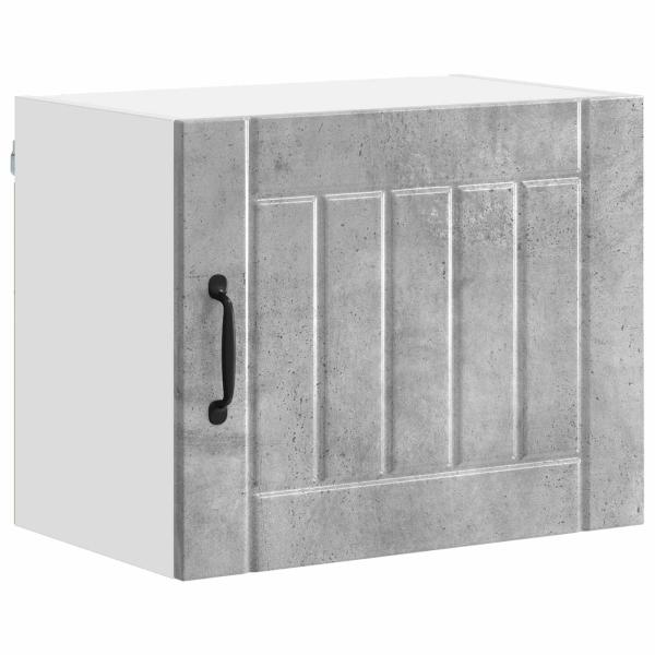 Küchenhängeschrank mit Regal 2 pcs Beton Grau 50 x 31 x 40 cm