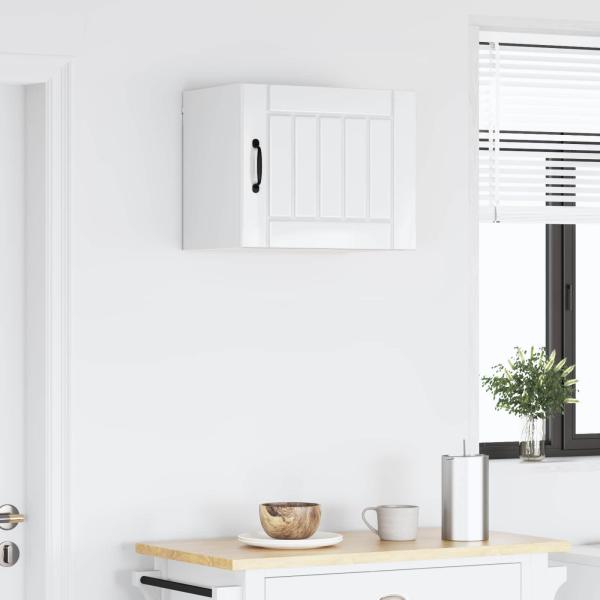 Küchenhängeschrank Hochglanz Weiß 50 x 31 x 40 cm Holzwerkstoff