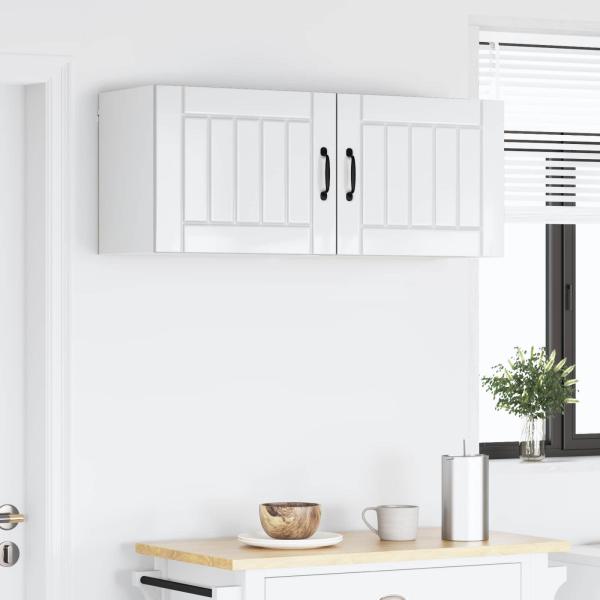 Wandschrank LUCCA 2 stk. Hochglanz Wei? Holzwerkstoff