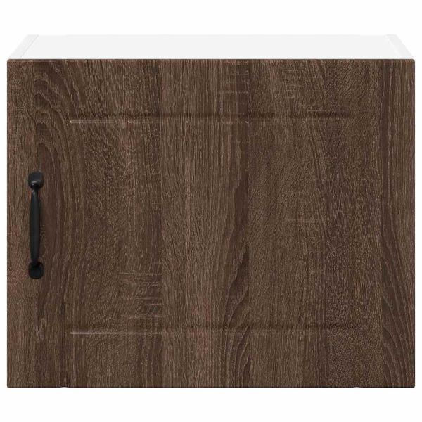 Küchenhängeschrank mit Regal Braun Eichen-Optik 50 x 31 x 40 cm