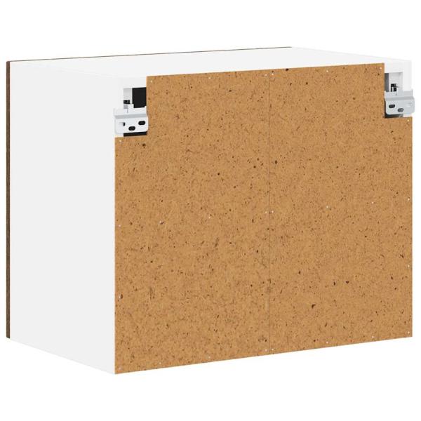 Küchenhängeschrank mit Regal Braun Eichen-Optik 50 x 31 x 40 cm