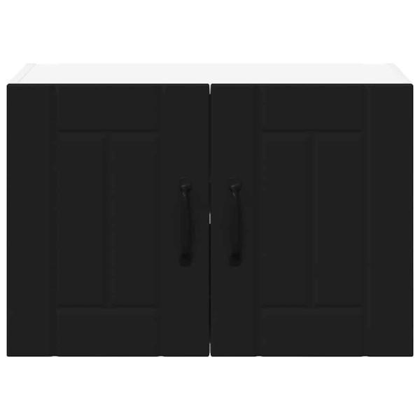 Küchenhängeschrank 2 pcs Schwarz 60 x 31 x 40 cm Holzwerkstoff