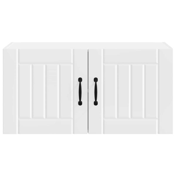 Küchenhängeschrank mit Regal Weiß 80 x 31 x 40 cm Holzwerkstoff