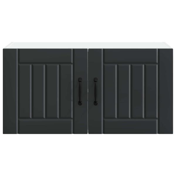 Küchenhängeschrank Schwarz 80 x 31 x 40 cm Holzwerkstoff