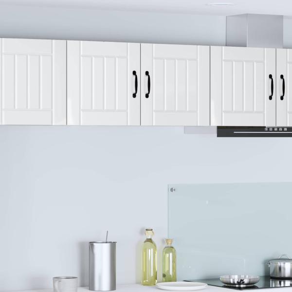 ARDEBO.de - Küchenhängeschrank Hochglanz Weiß 80 x 31 x 40 cm Holzwerkstoff