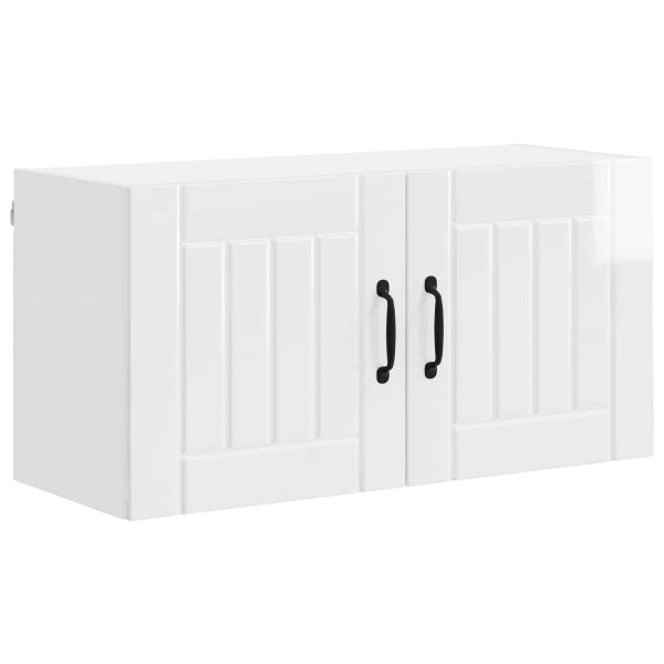 Küchenhängeschrank Hochglanz Weiß 80 x 31 x 40 cm Holzwerkstoff