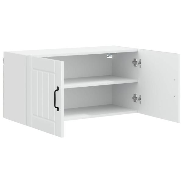 Küchenhängeschrank Hochglanz Weiß 80 x 31 x 40 cm Holzwerkstoff