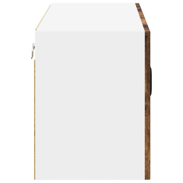 Küchenhängeschrank mit Regal Geräucherte Eiche 80 x 31 x 40 cm