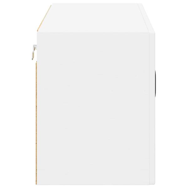 Küchenhängeschrank mit Regal Weiß 80 x 31 x 40 cm Holzwerkstoff
