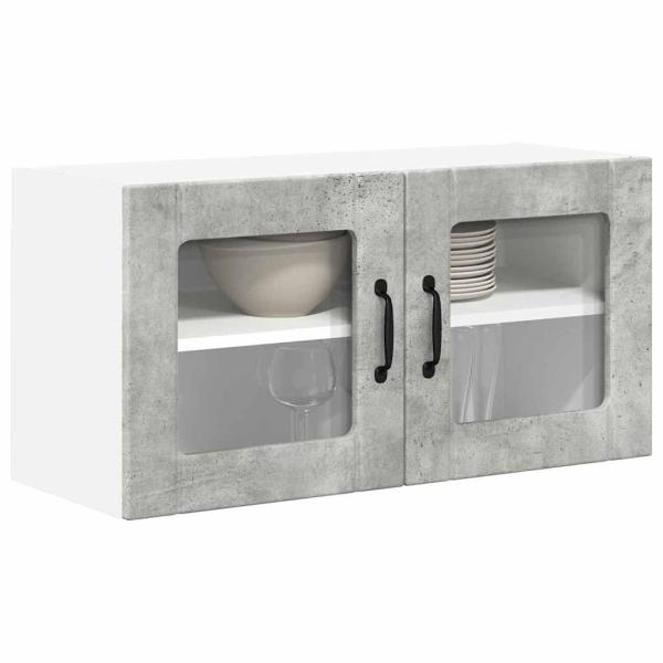 Küchenhängeschrank Beton Grau 80 x 31 x 40 cm Holzwerkstoff