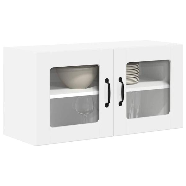 Küchenhängeschrank Hochglanz Weiß 80 x 31 x 40 cm Holzwerkstoff