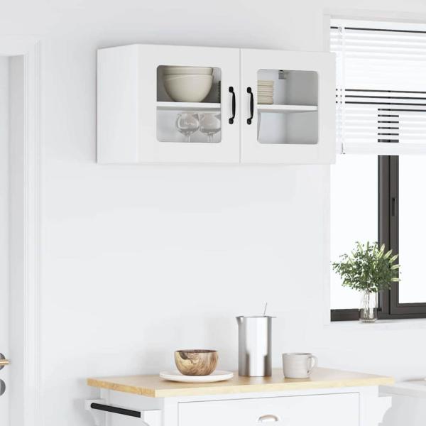 Küchenhängeschrank Hochglanz Weiß 80 x 31 x 40 cm Holzwerkstoff