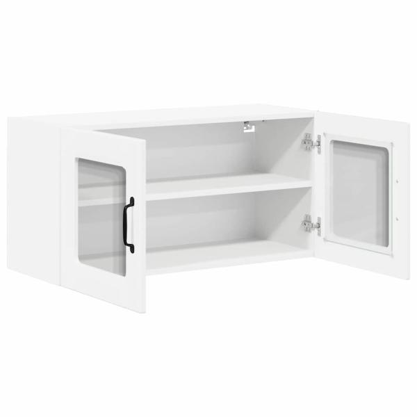 Küchenhängeschrank Hochglanz Weiß 80 x 31 x 40 cm Holzwerkstoff
