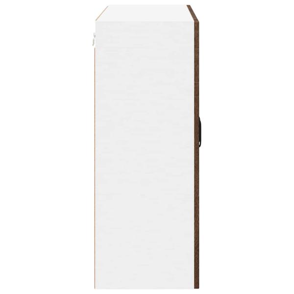 Küchenhängeschrank mit Regal Braun Eichen-Optik 80 x 31 x 80 cm