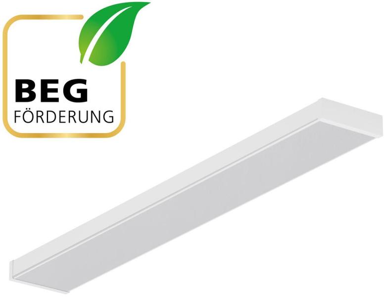 ARDEBO.de EVN OFFICIUM SWINGLED Pendelleuchte, rechteckig, transparent, 220-240V/AC/DC, IP40, 34-56W, 3000K, 4000K, 4080-7000lm, weiß (PTSU150125)