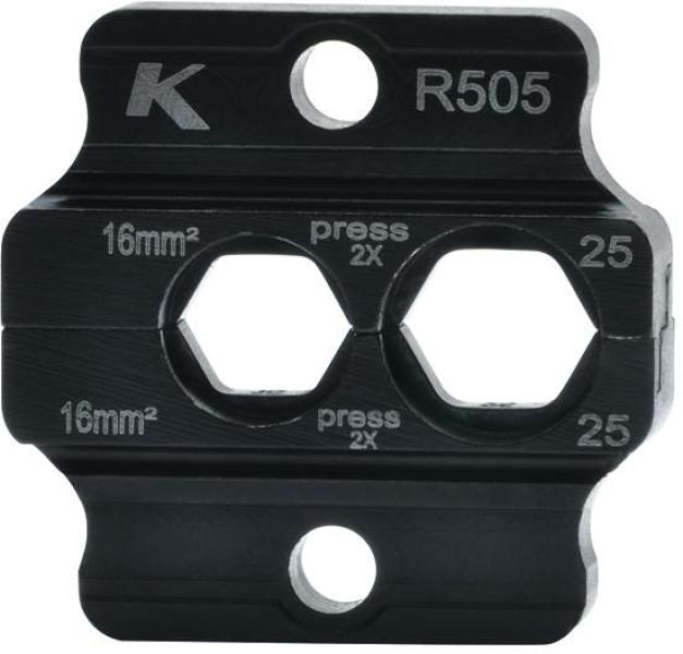 ARDEBO.de Klauke Presseinsätze R50, Sechskantpressung, Dornpressung 16-25mm²