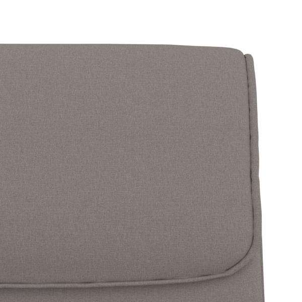 Sitzbank Taupe 100x64x80 cm Stoff