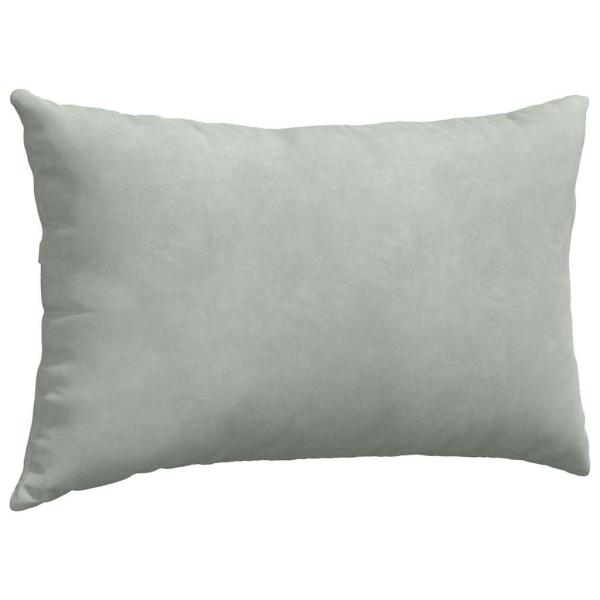 Sofakissen 2 pcs Hellgrau 50 x 30 cm Cordstoff