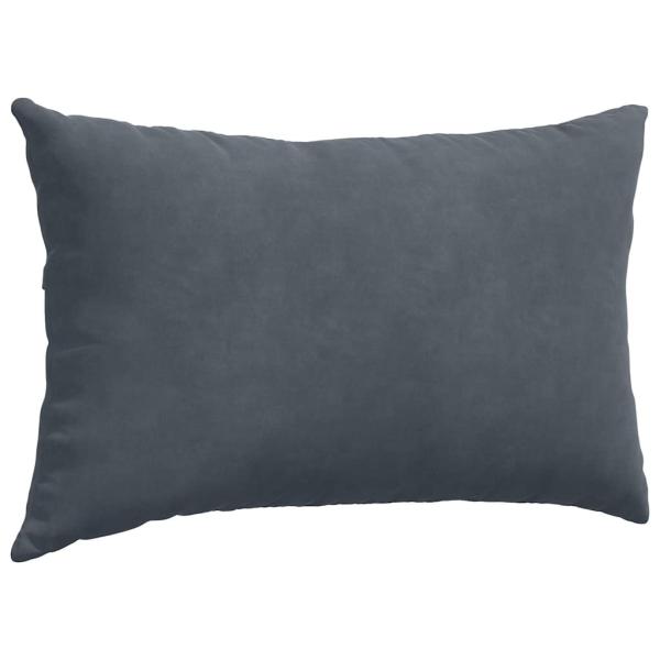 Sofakissen 2 pcs Dunkelgrau 50 x 30 cm Cordstoff