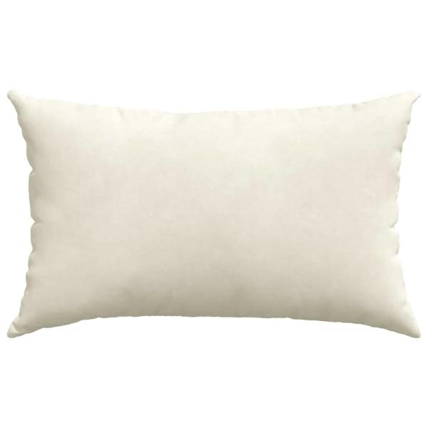 Sofakissen 2 Stück Creme 50 x 30 cm Cordstoff