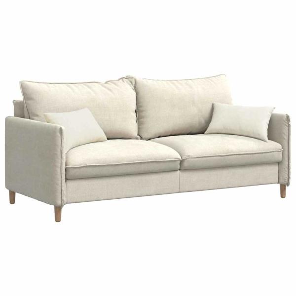 Sofakissen 2 pcs Creme 50 x 30 cm Cordstoff