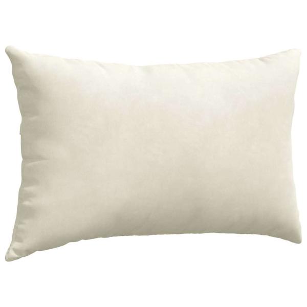 Sofakissen 2 pcs Creme 50 x 30 cm Cordstoff
