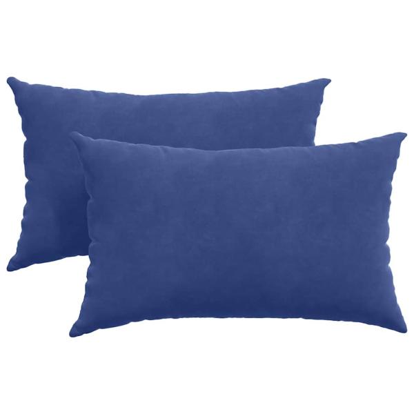 Sofakissen 2 pcs Polizeiblau 50 x 30 cm Cordstoff