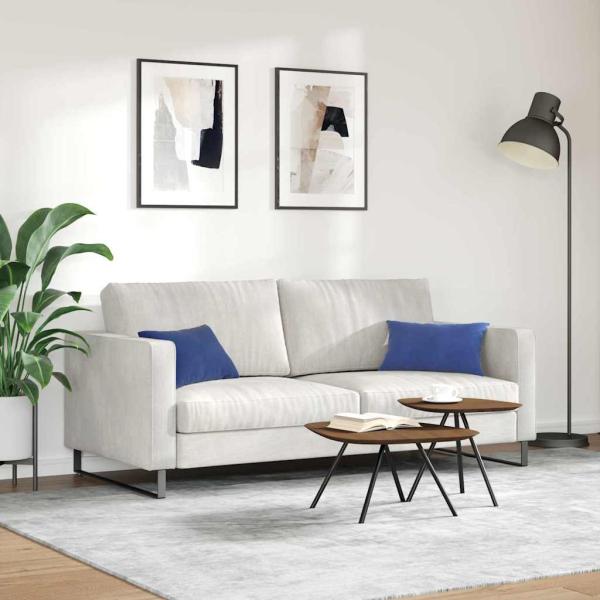 Sofakissen 2 pcs Polizeiblau 50 x 30 cm Cordstoff