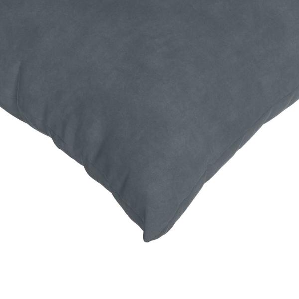 Sofakissen 2 pcs Dunkelgrau 60 x 40 cm Cordstoff
