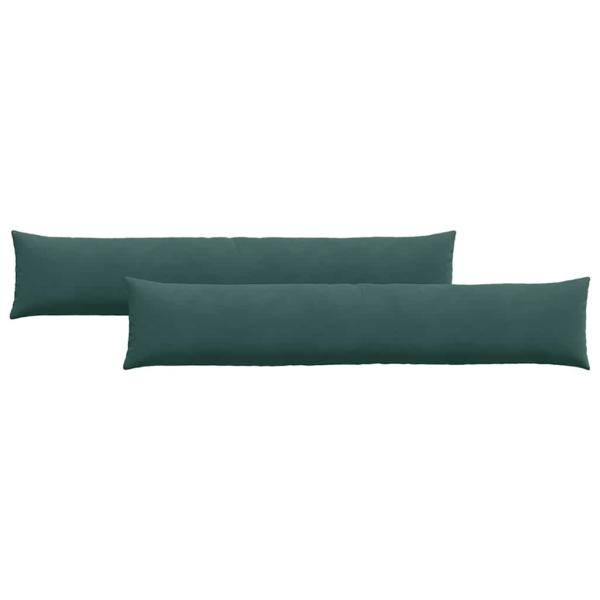 Sofakissen 2 pcs Dunkelgrün 200 x 40 cm Cordstoff