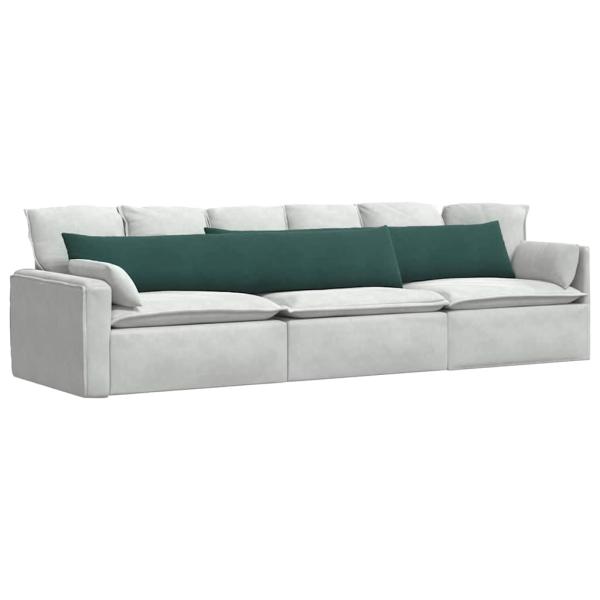 Sofakissen 2 pcs Dunkelgrün 200 x 40 cm Cordstoff