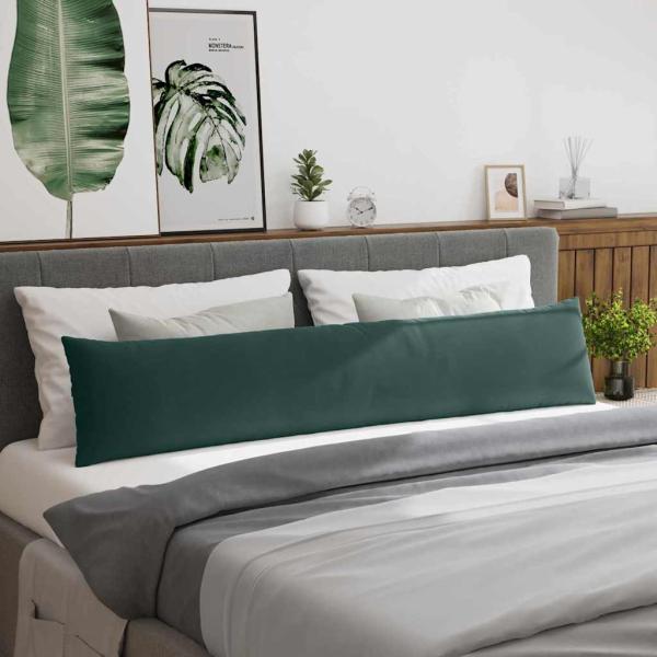 Sofakissen 2 pcs Dunkelgrün 200 x 40 cm Cordstoff