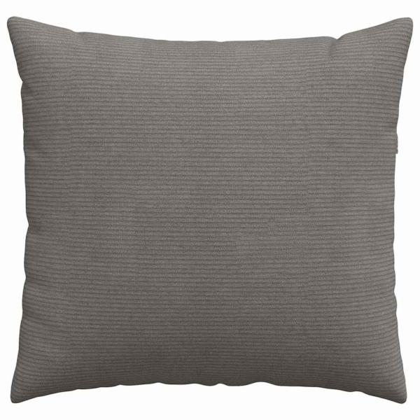 Sofakissen 2 Stück Hellgrau 45 x 45 cm Cordstoff