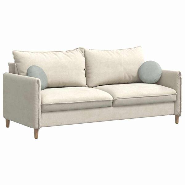 Sitzkissen 2 pcs Hellgrau Ø 40 x 13 cm Samt