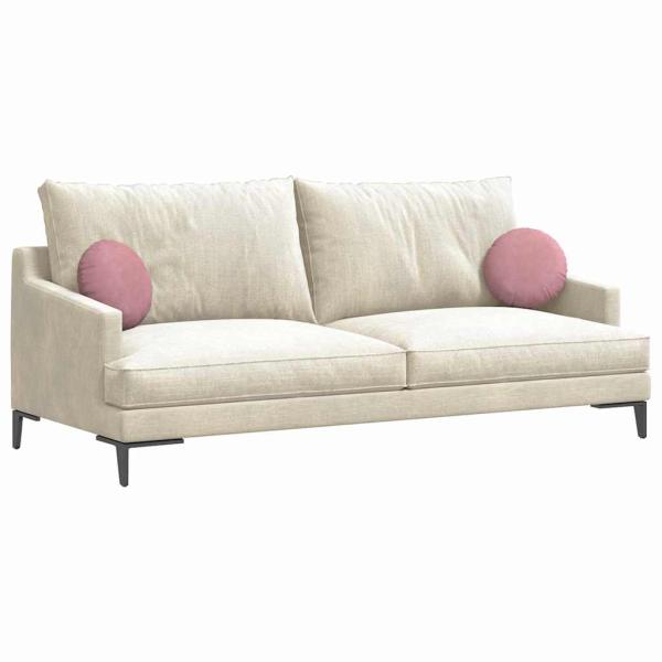 Sitzkissen 2 pcs Rosa Ø 40 x 13 cm Samt