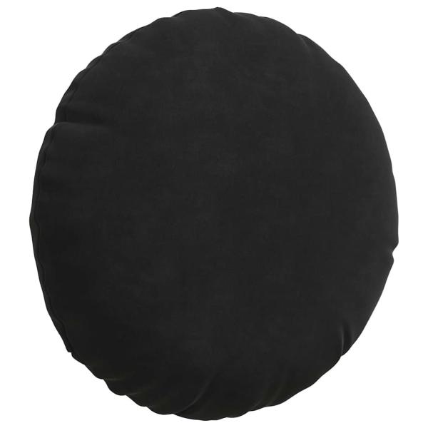 Sitzkissen 2 pcs Schwarz Ø 40 x 13 cm Samt