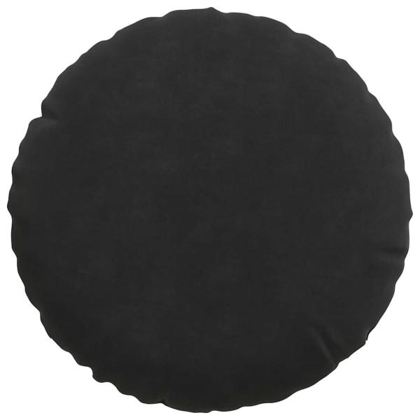 Sitzkissen 2 pcs Schwarz Ø 40 x 13 cm Samt
