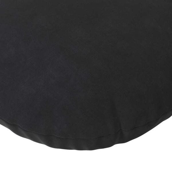 Sitzkissen 2 pcs Schwarz Ø 40 x 13 cm Samt
