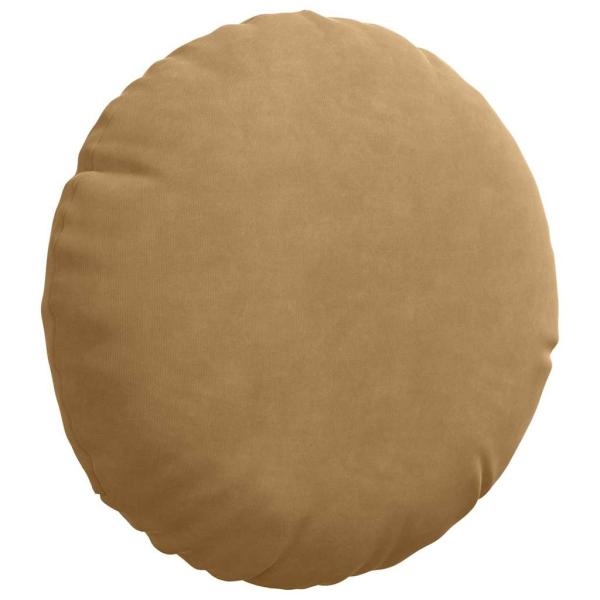 Sitzkissen 2 pcs Braun Ø 40 x 13 cm Samt