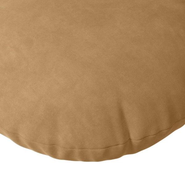 Sitzkissen 2 pcs Braun Ø 40 x 13 cm Samt