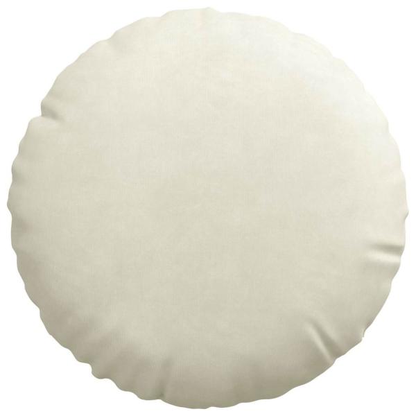 Sitzkissen 2 pcs Creme Ø 40 x 13 cm Samt