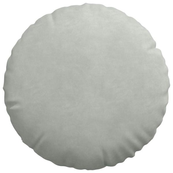 Sitzkissen 2 pcs Hellgrau Ø 40 x 13 cm Samt