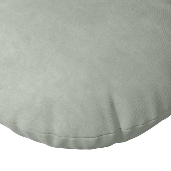Sitzkissen 2 pcs Hellgrau Ø 40 x 13 cm Samt