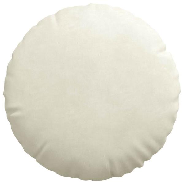 Sitzkissen 2 pcs Creme Ø 40 x 13 cm Samt
