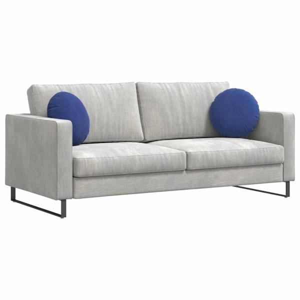 Sitzkissen 2 pcs Polizeiblau Ø 40 x 13 cm Samt