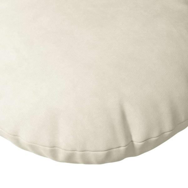 Sitzkissen 2 pcs Creme Ø 40 x 13 cm Samt