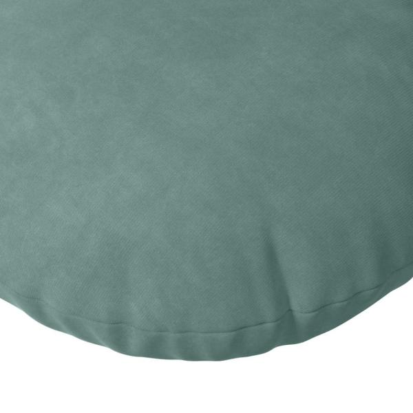 Sitzkissen 2 pcs Meergrün Ø 40 x 13 cm Samt