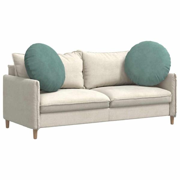 Sitzkissen 2 pcs Meergrün Ø 40 x 13 cm Samt